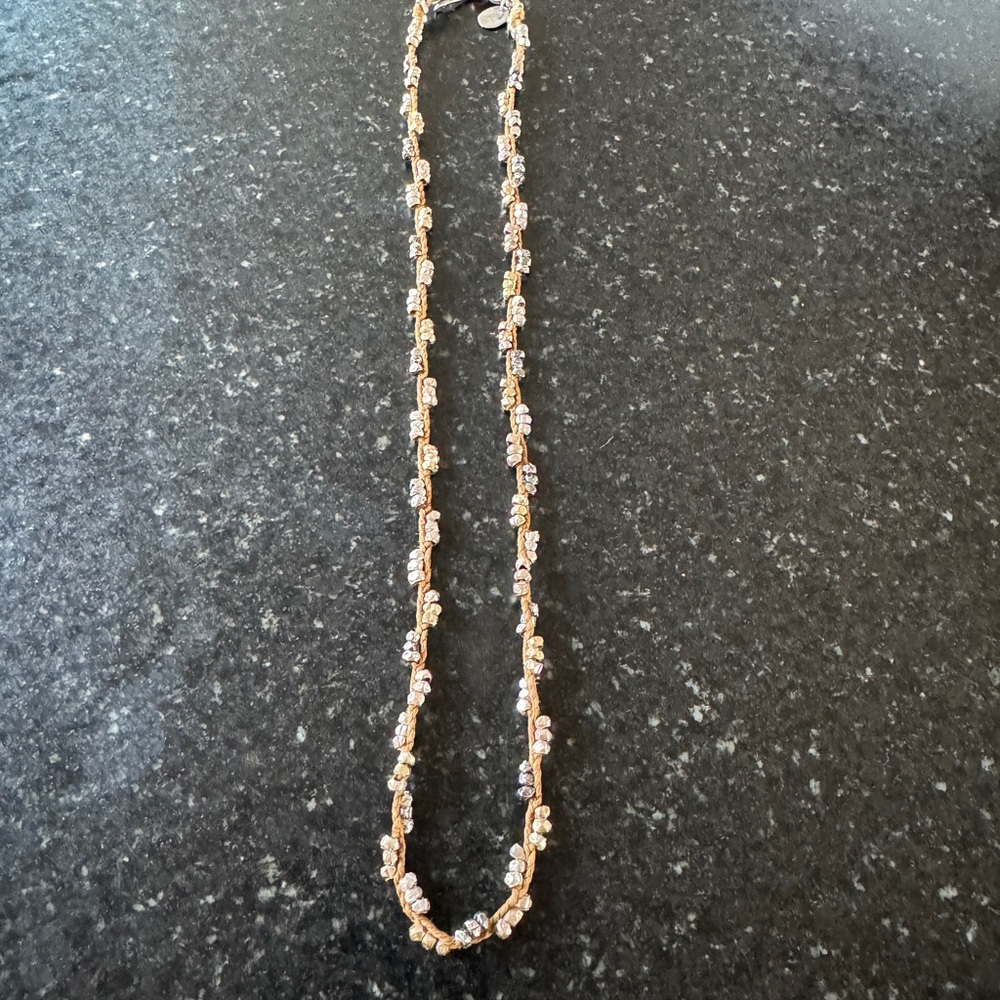 Chan Luu Gold and Silver Beaded Necklace